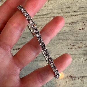 TOUCHSTONE CRYSTAL BY SWAROVSKI | June Birthstone Bracelet light Amethyst